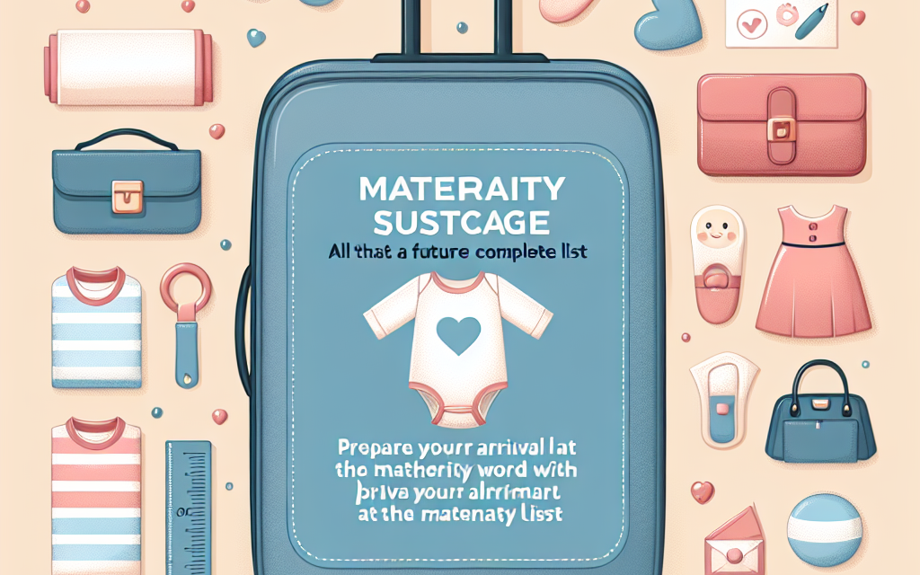 Valise De Maternite: Tout Ce Dont Une Future Mère A Besoin