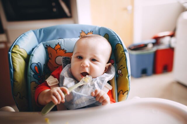 repas bébé une main-baby journal