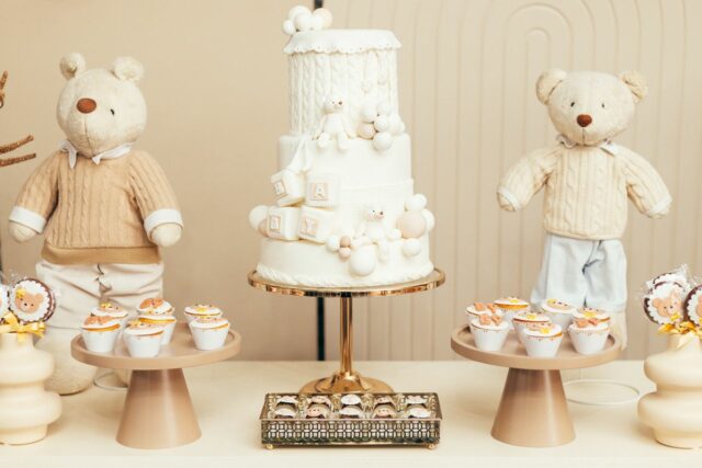 gâteau de naissance décorer-baby journal
