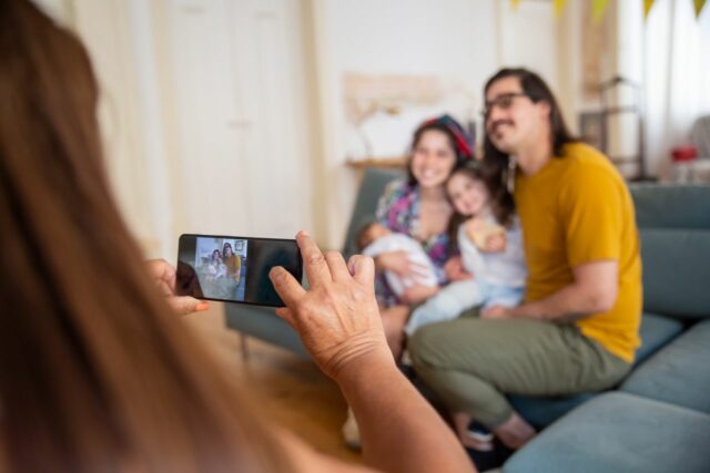 google photos famille partage-baby journal